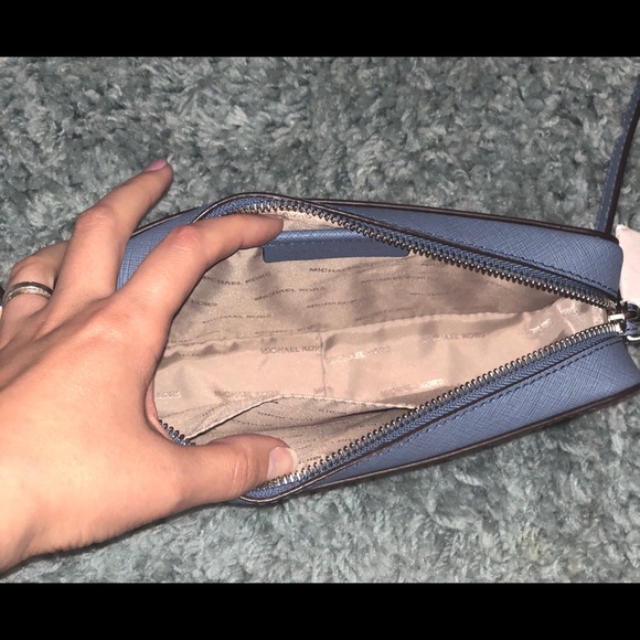 Michael Kors Crossbody Denim Blue Purse - Picture 3 of 4